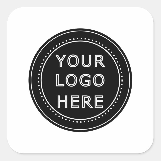 Modern, Minimalist, Elegant and Customisable  Square Sticker (Front)
