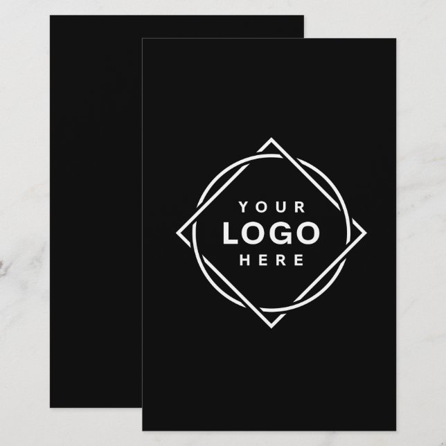 Modern, Minimalist, Elegant and Customisable  Stationery (Front/Back)