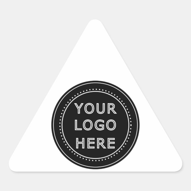 Modern, Minimalist, Elegant and Customisable  Triangle Sticker (Front)