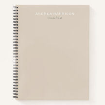 Modern Minimalist Elegant Beige Name