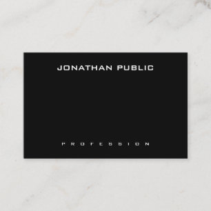 Modern Minimalist Elegant Black And White Trendy Business Card