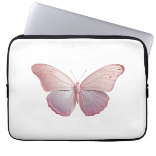 Modern minimalist elegant Butterfly Art Laptop Sleeve