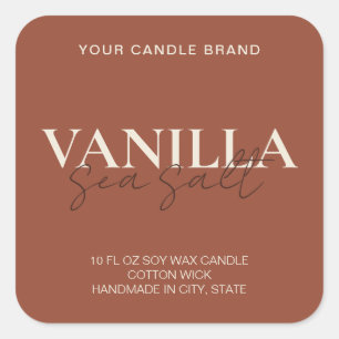 Modern Minimalist Elegant Candle Label