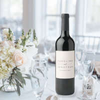 Modern Minimalist Elegant Custom Wedding Ivory