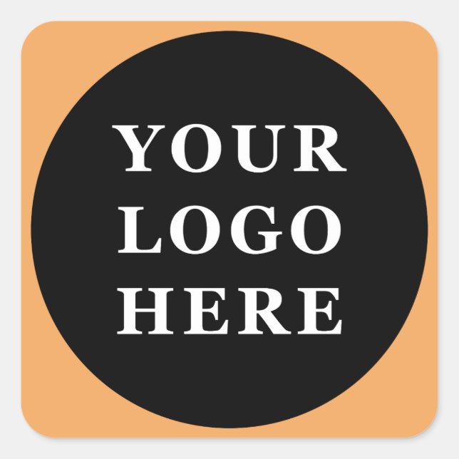  Modern, Minimalist, Elegant & Customisable Square Sticker (Front)