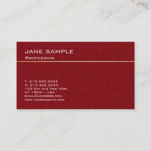 Modern Minimalist Elegant Dark Red Colour Template Business Card