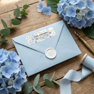 Modern minimalist Elegant floral pretty address