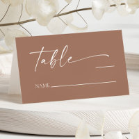 Modern Minimalist Elegant Mocha Mousse Wedding