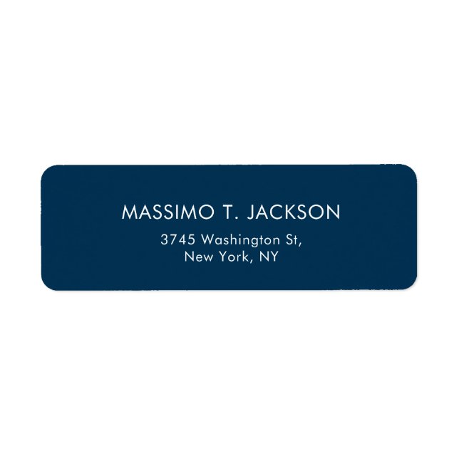 Modern Minimalist Elegant Plain Prussian Blue (Front)