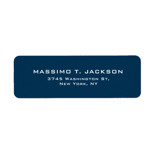 Modern Minimalist Elegant Plain Prussian Blue (Front)