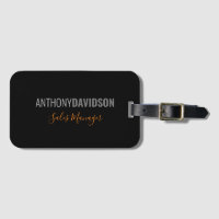 Modern Minimalist Elegant Professional Black Grey