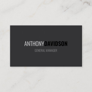 Modern Minimalist Elegant Professional Business Card