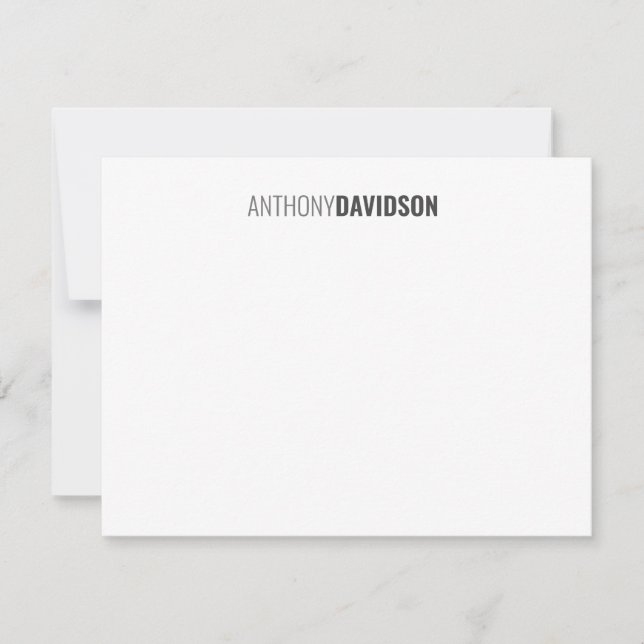 Modern Minimalist Elegant Professional Card (Front)