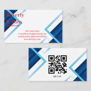 Modern minimalist elegant professional networking business card