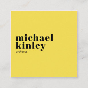 Modern minimalist elegant professional networking square business card