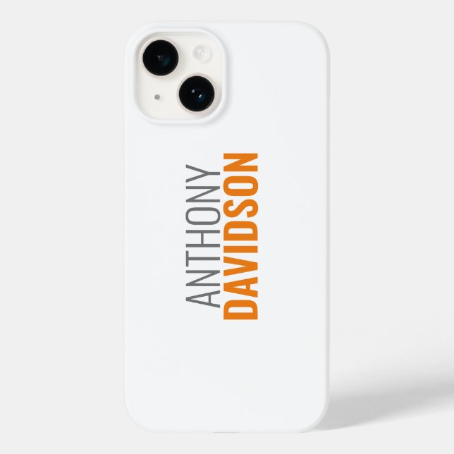 Modern Minimalist Elegant Professional Plain Case-Mate iPhone Case (Back)