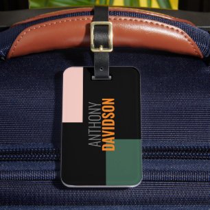 Modern Minimalist Elegant Professional Plain Luggage Tag