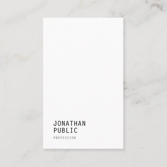 Modern Minimalist Elegant Professional Template Business Card (Front)