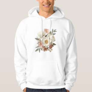 Modern minimalist elegant Rose Hoodie