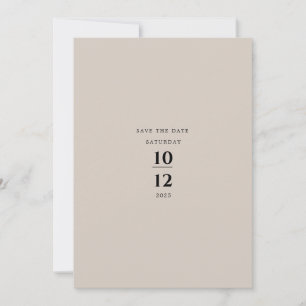 Modern Minimalist Elegant Silver Grey Wedding Invitation