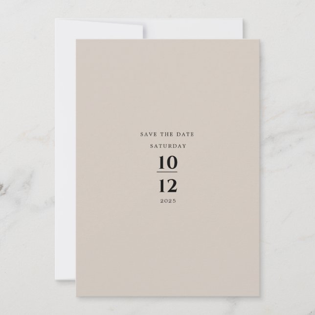 Modern Minimalist Elegant Silver Grey Wedding Invitation (Front)