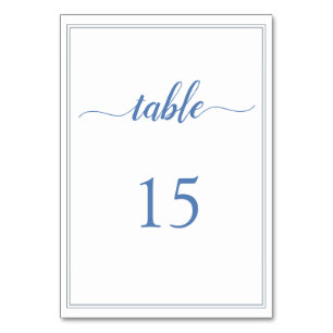 Modern Minimalist 🤵 Elegant Simple Wedding Table Number