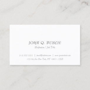 Modern Minimalist Elegant Template Professional Business Card