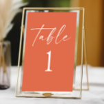Modern Minimalist Elegant Verona Sunset Wedding Table Number<br><div class="desc">This is a Modern Minimalist Elegant Verona Sunset Wedding Table Number!</div>