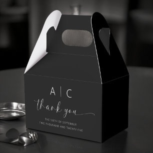 Modern Minimalist Elegant Wedding Favour Box
