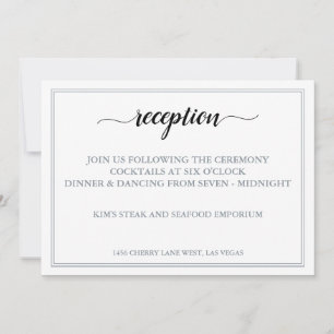 Modern Minimalist ✨💍 Elegant Wedding Reception Invitation