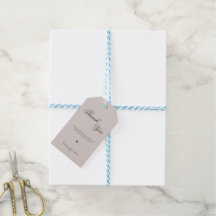 Modern Minimalist Fall Thank You Gift Tags