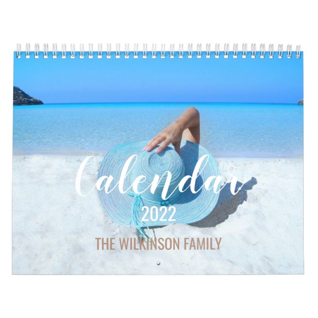 Modern Minimalist Family Photo 2022 Calendar (Cover)