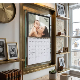Modern Minimalist Family Photo Calendar