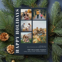 Modern Minimalist Family Photo Collage