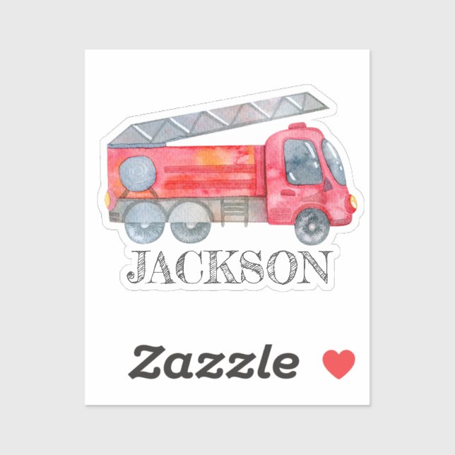 Modern Minimalist Fireman birthday Party (Sheet)