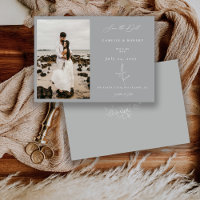 Modern Minimalist Floral Calligraphy Photo