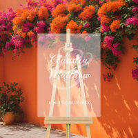 Modern Minimalist Frosted Effect Wedding 