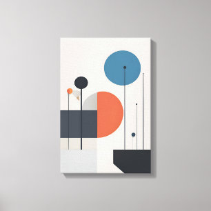 Modern Minimalist Geometric Abstract Art Canvas Print