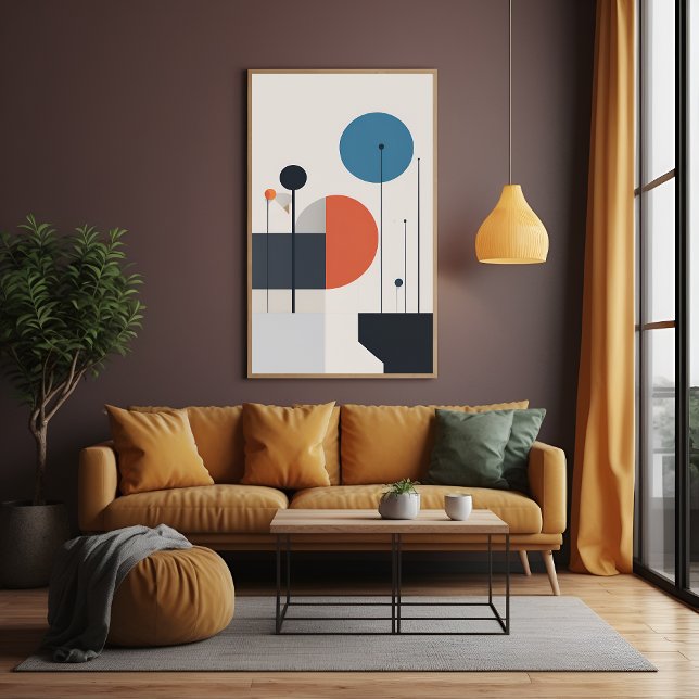 Modern Minimalist Geometric Abstract Art Poster (Creator Uploaded)