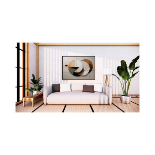 Modern Minimalist Geometric Circles Abstract Wall Photo Print