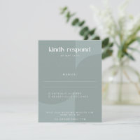 Modern Minimalist Geometric Dusty Teal Wedding