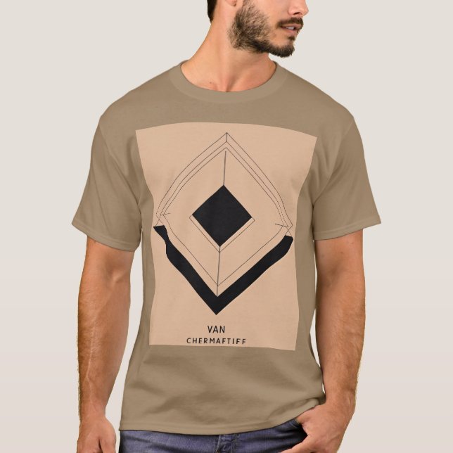 Modern Minimalist Geometric Logo Tee (Front)