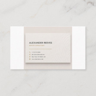 Modern Minimalist Gold Accent Business Card Templa