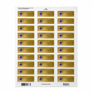 Modern Minimalist Gold and Purple Wedding 