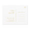 Modern Minimalist Gold Save The Date Postcard
