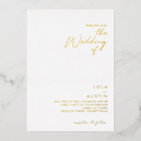 Modern Minimalist | Gold The Wedding Of Real