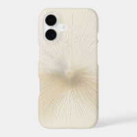 Modern Minimalist Golden Radial Lines - Elegant Su