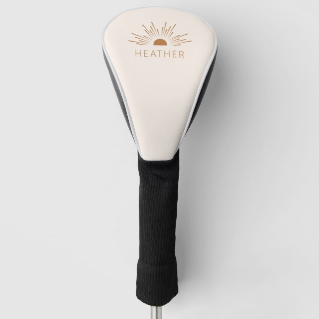 Modern Minimalist Golf Head Cover (Front)