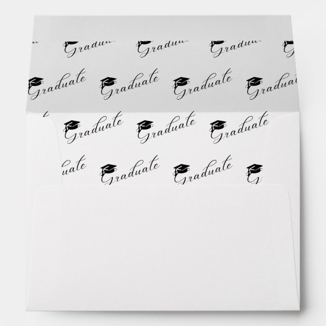 Modern Minimalist Graduate  Graduation Envelope (Back (Bottom))