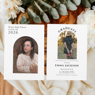 Modern Minimalist Graduation Announcement, Grad Invitation
